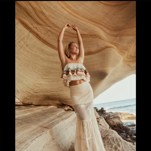 Jens Pirate Booty Calypso Maxi Skirt M - Picture 2 of 6